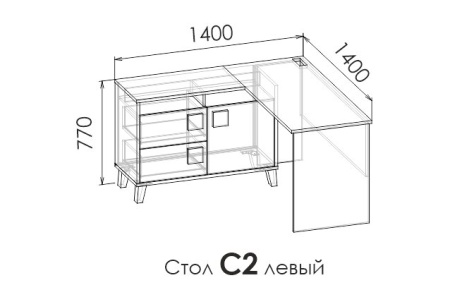 Стол угловой DIMIKA