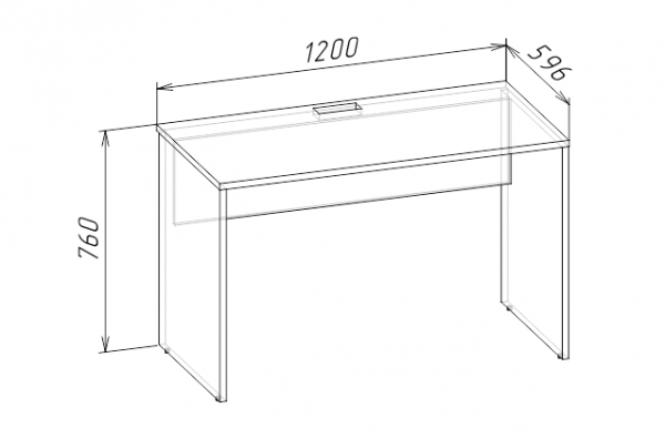 Стол прямой с угловым модулем 1200 GRETA BIEGE