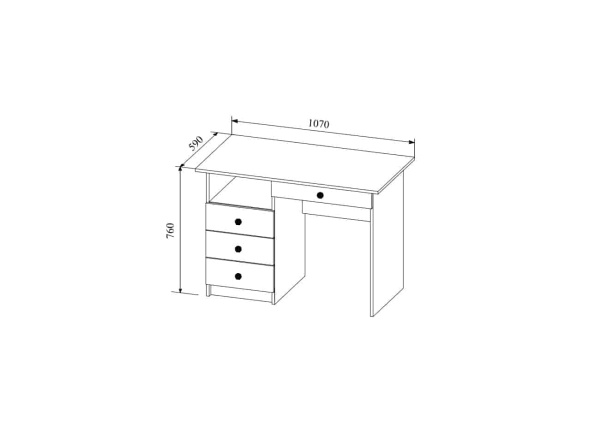 Письменный стол Сканди (СТД 1070.1)