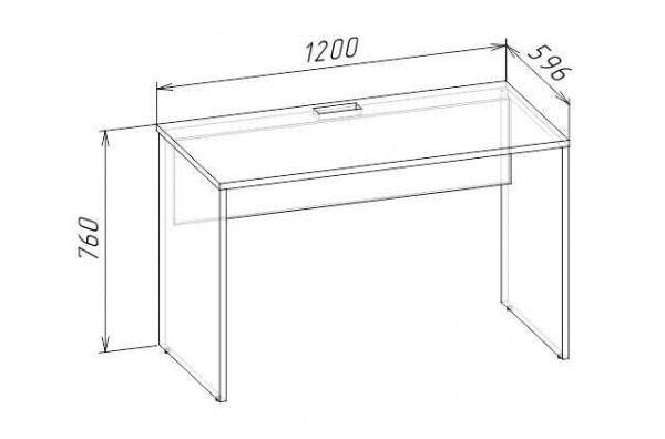 Стол прямой с ящиками 1200 FUN-BOX