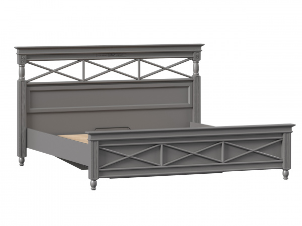 Амели Кровать 1800 с кроватным основанием (Оникс Серый)