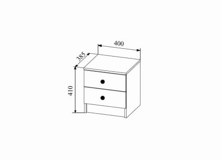 Тумба прикроватная Ki-Ki ТД 400.1