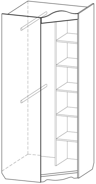 Угловой шкаф Иллюзия